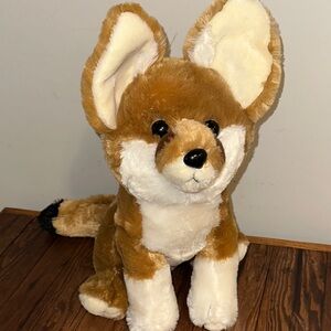 Fiesta Plush Toy Fennec Fox with Brown and Cream Fur